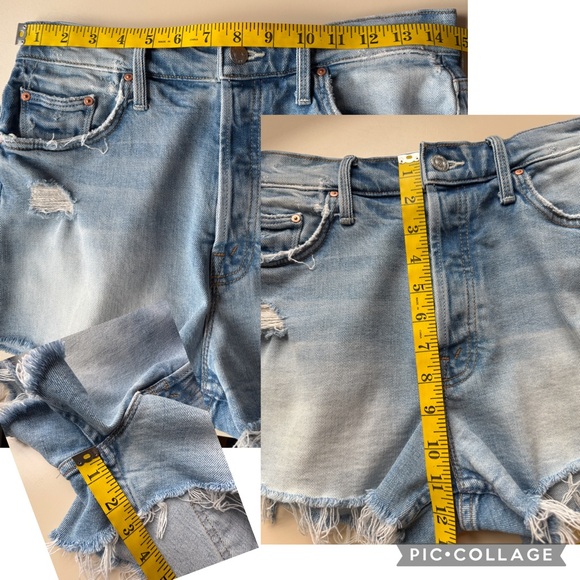 MOTHER SUPERIOR The Tomcat Kick Fray Shorts in True Confessions - Size 28 - Picture 14 of 16